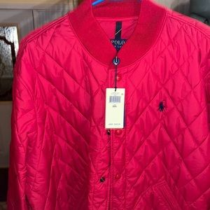 Ralph Lauren Red Bomber Jacket Sz XXL